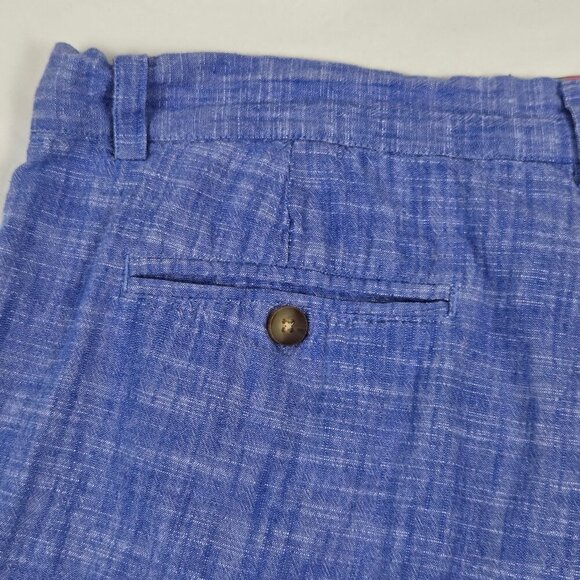 Vineyard Vines Breaker Short Size 35 Blue 100% Cotton Shorts Zip Fly Pockets - Picture 6 of 10